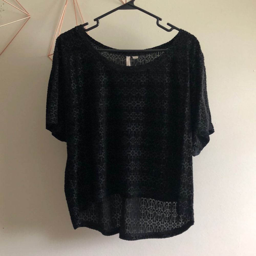 Velvet Detail Top